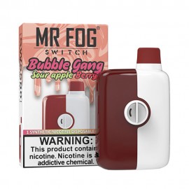 Dispositivo Descartvel Mr Fog Switch 5500 Puffs Bubble Gang Sour Apple Berry